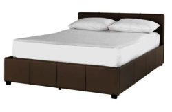 Hygena Hendry Double Ottoman Bed Frame - Latte